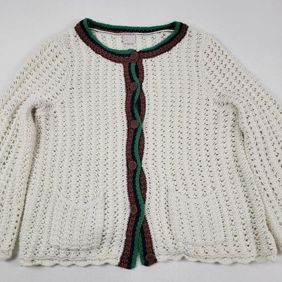 Anthropologie Postmark STCL Knit Cardigan Button Up Womens size Large - Picture 6 of 8